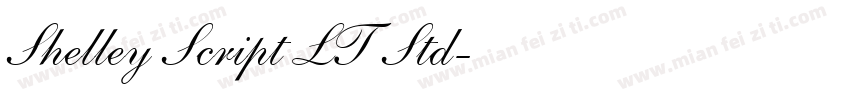 Shelley Script LT Std字体转换